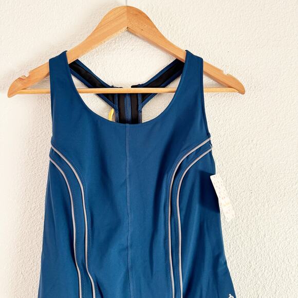 Free People movement Bodysuit Womens medium Navy Delta Activewear - Picture 3 of 9